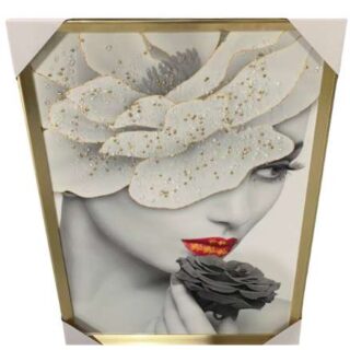50by70cm White Lady Wall Art