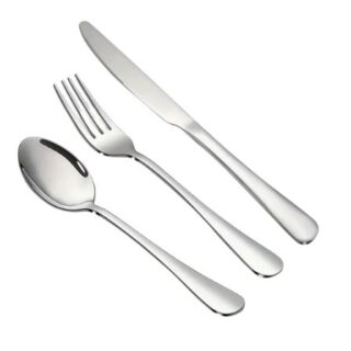 3 Pieces Silver Cutlery - Tablespoon, Knife and Fork