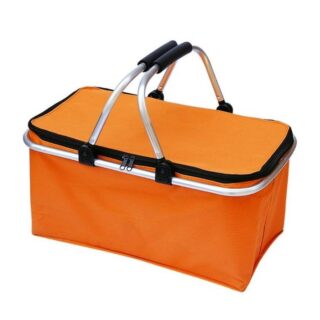 31Litre Folding Aluminium Insulated Cooler Picnic Bag Collapsible Basket (Plain Colour) 