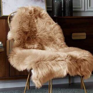 Fluffy Fur Brown Mat Seat Cover- High Quality Rug Carpet