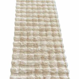 60by180cm Brown Fluffy Fur Balls Bedroom Carpet - High Quality Laxurious Mat