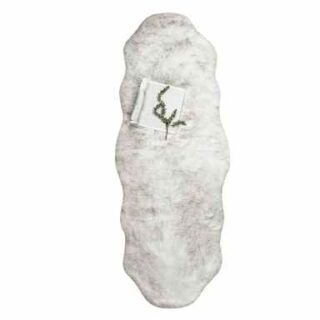 180by60cm White Gray Fluffy Fur Seat Cover Mat- High Quality Rug Carpet