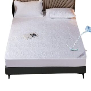 Waterproof 100% Cotton Quilted Bed Mattress Protector