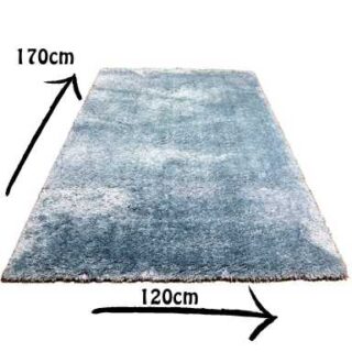 Sea Blue Mat/Rug -  Fluffy High Quality Carpet