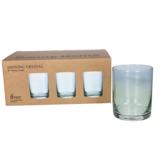 6pcs - 10cm Danny Home Short Rocks Tumbler Glasses Set