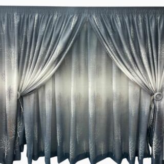 Theme Taped Curtains with Matching Laces 4x2.4m