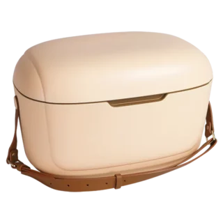 Beige 12L Polarbox Insulated Lavish Travel Cooler Box with Durable Strap