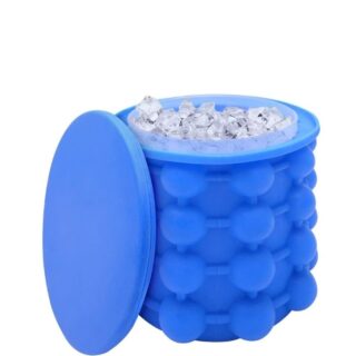 120 Cubes - Silicone Ice Cube Bucket Maker with Lid